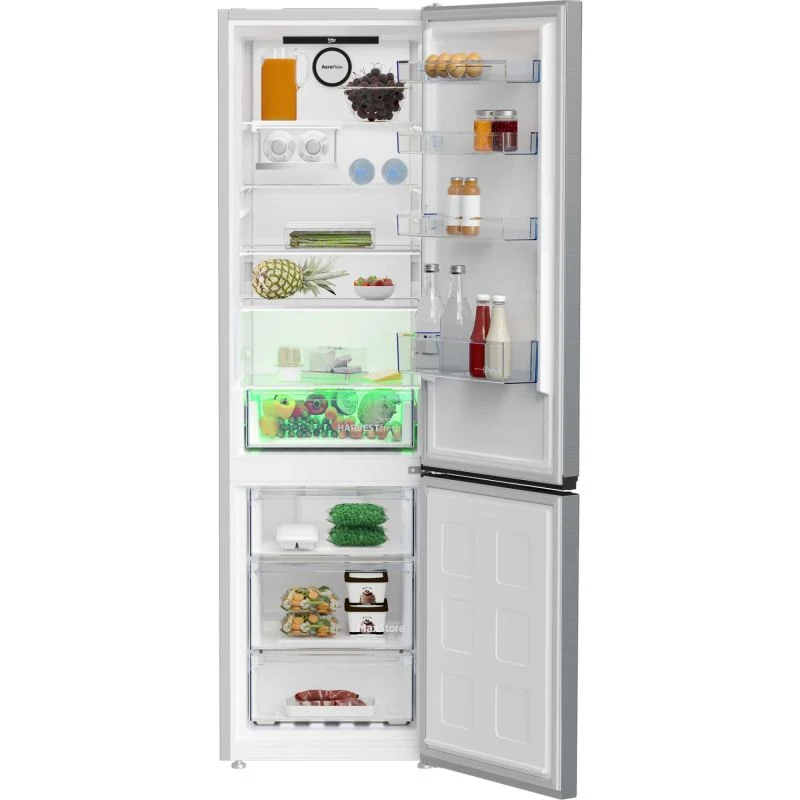 Beko Fridge Freezer 60/40 AeroFlow - Stainless Steel - CNB3G4603VPS