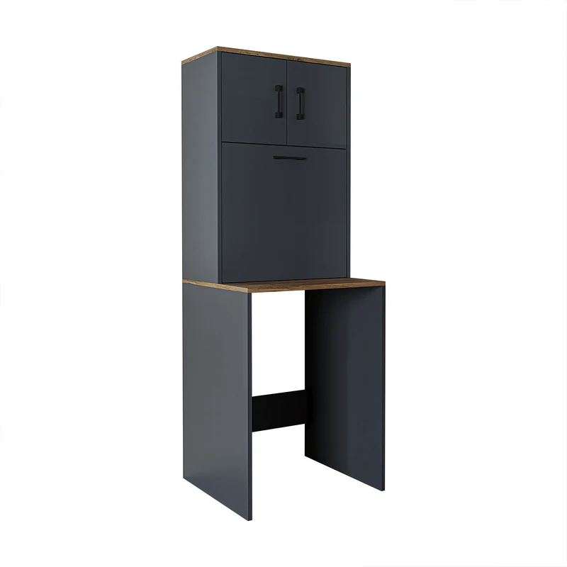Roomart Waschmaschinenschrank LUNA, 65 cm, Überbauschrank mit Wäschekorb, in 4 Farben