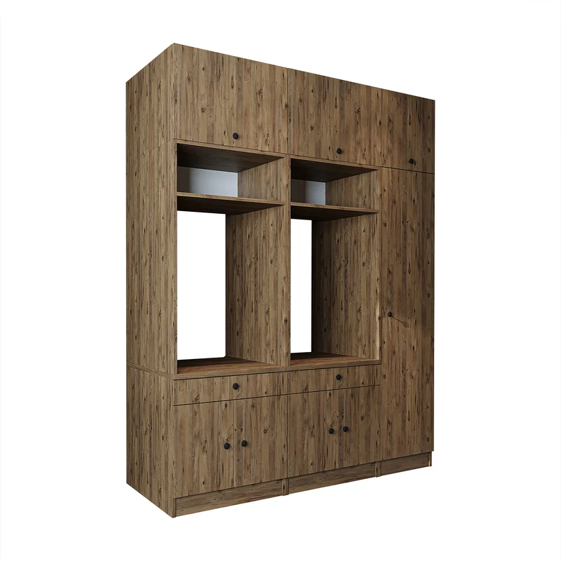 Roomart Waschmaschinenschrank SERIE 1, 179 cm, Schrankwand mit Ausziehbrettern und Hochschrank, in 3 Farben