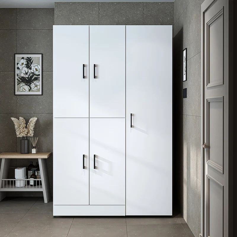 Roomart Waschmaschinenschrank DORA-I, 115 cm, für Waschmaschine und Trockner mit Hochschrank, in 5 Farben