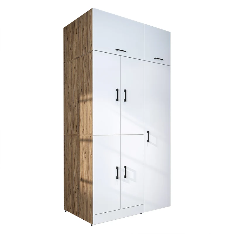Roomart Waschmaschinenschrank DORA-I, 115 cm, für Waschmaschine und Trockner mit Hochschrank, in 5 Farben