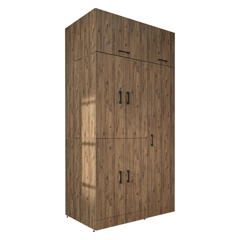 Roomart Waschmaschinenschrank DORA-I, 115 cm, für Waschmaschine und Trockner mit Hochschrank, in 5 Farben