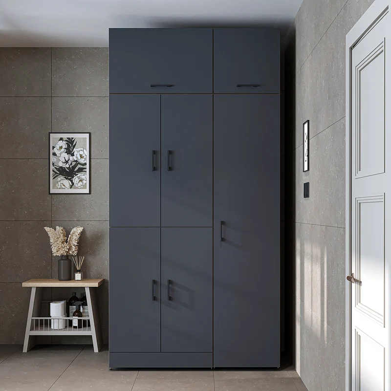 Roomart Waschmaschinenschrank DORA-I, 115 cm, für Waschmaschine und Trockner mit Hochschrank, in 5 Farben