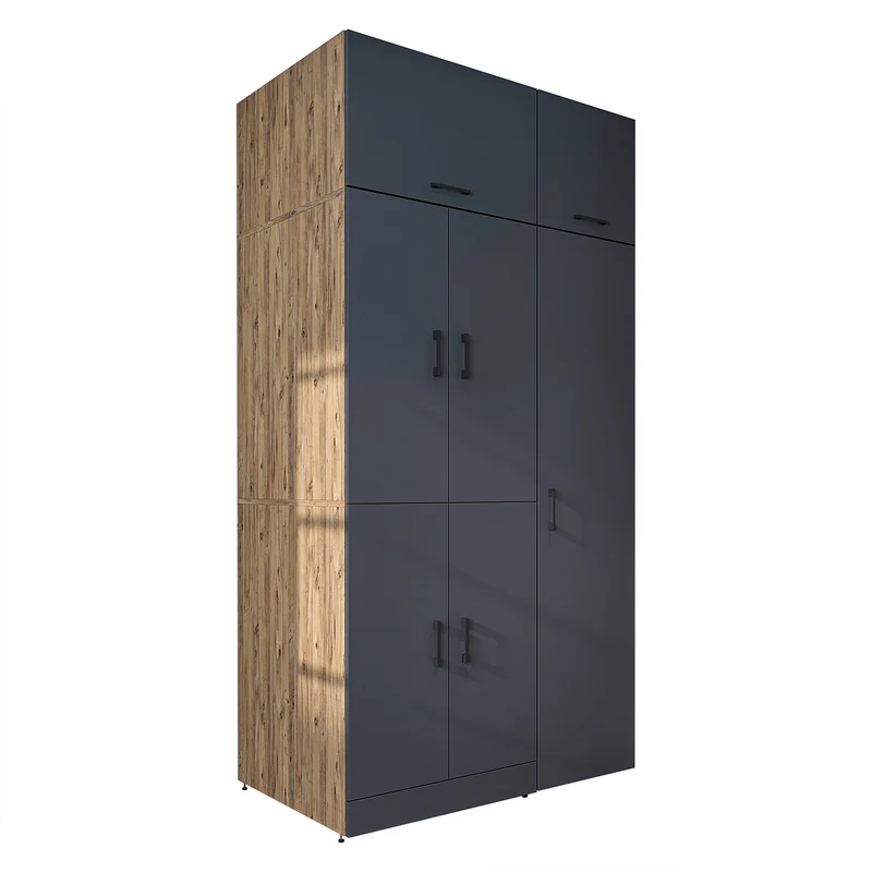 Roomart Waschmaschinenschrank DORA-I, 115 cm, für Waschmaschine und Trockner mit Hochschrank, in 5 Farben