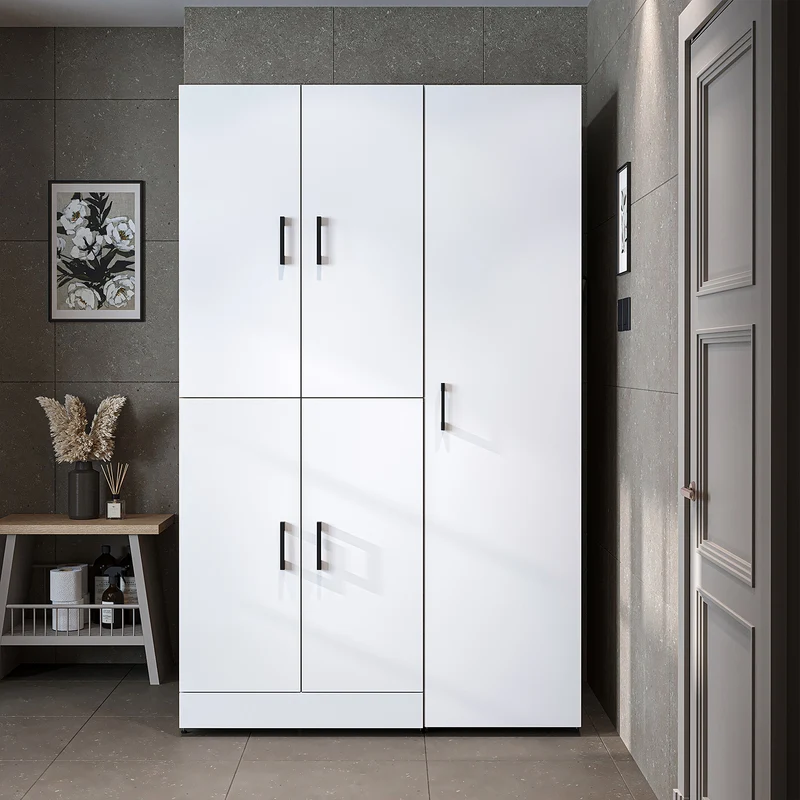 Roomart Waschmaschinenschrank DORA-I, 115 cm, für Waschmaschine und Trockner mit Hochschrank, in 5 Farben