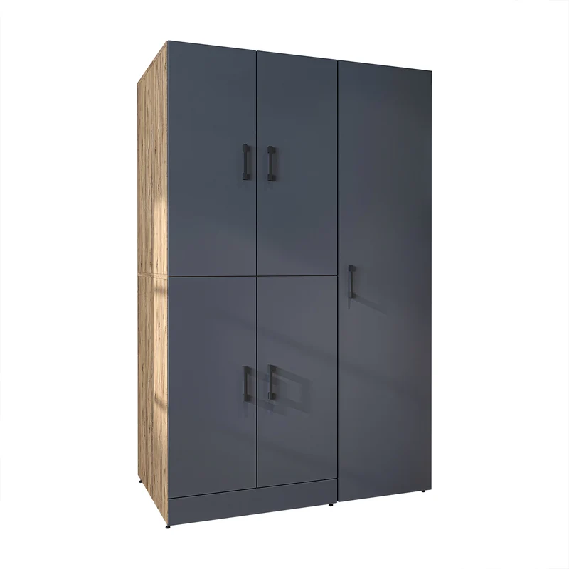 Roomart Waschmaschinenschrank DORA-I, 115 cm, für Waschmaschine und Trockner mit Hochschrank, in 5 Farben