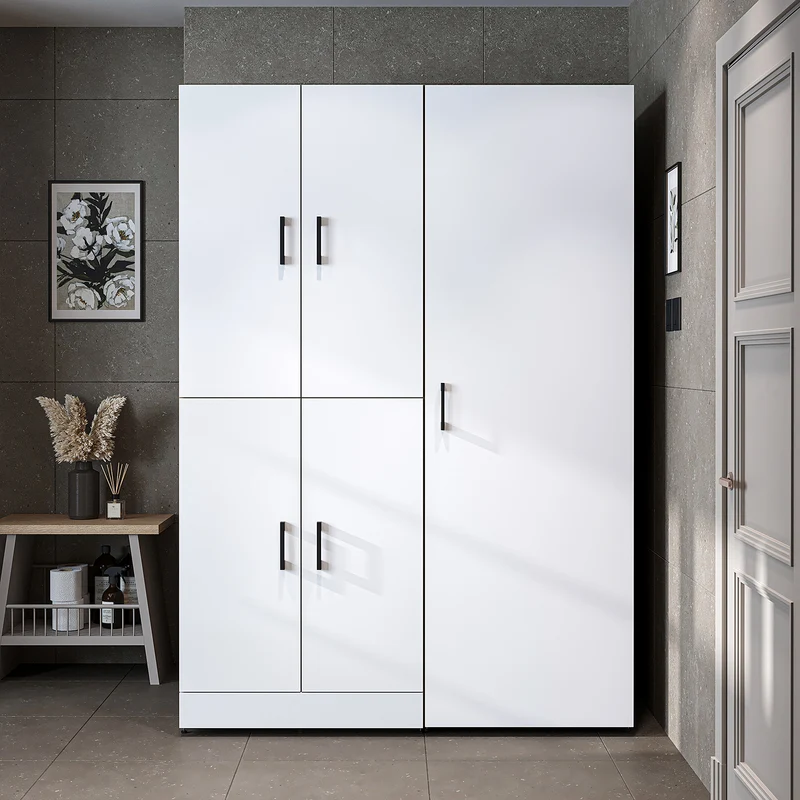 Roomart Waschmaschinenschrank DORA-I, 130 cm, mit Ausziehbrett und Hochschrank, 5 Farben