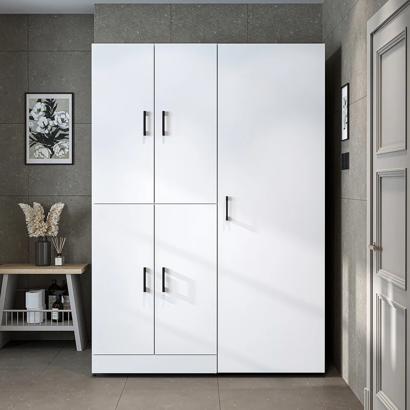 Roomart Waschmaschinenschrank DORA-I, 130 cm, mit Ausziehbrett und Hochschrank, 5 Farben