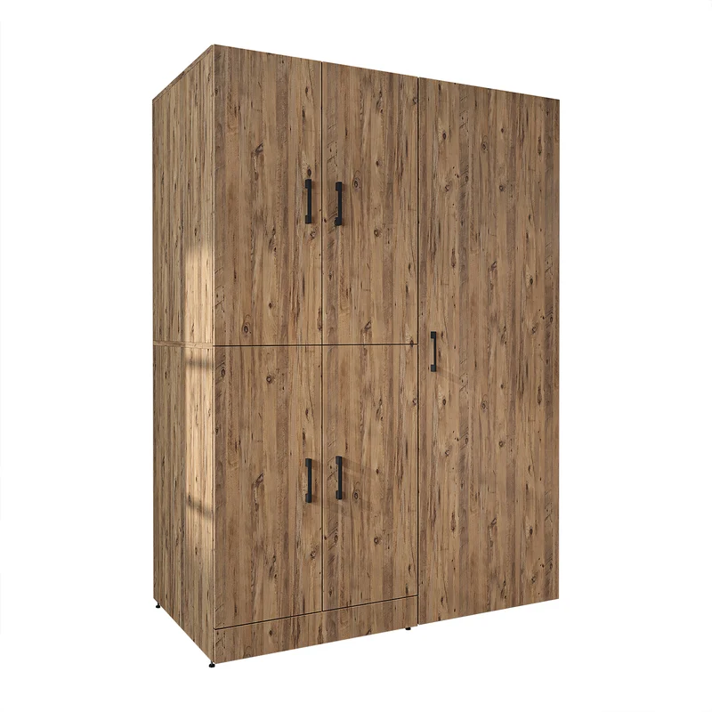 Roomart Waschmaschinenschrank DORA-I, 130 cm, mit Ausziehbrett und Hochschrank, 5 Farben