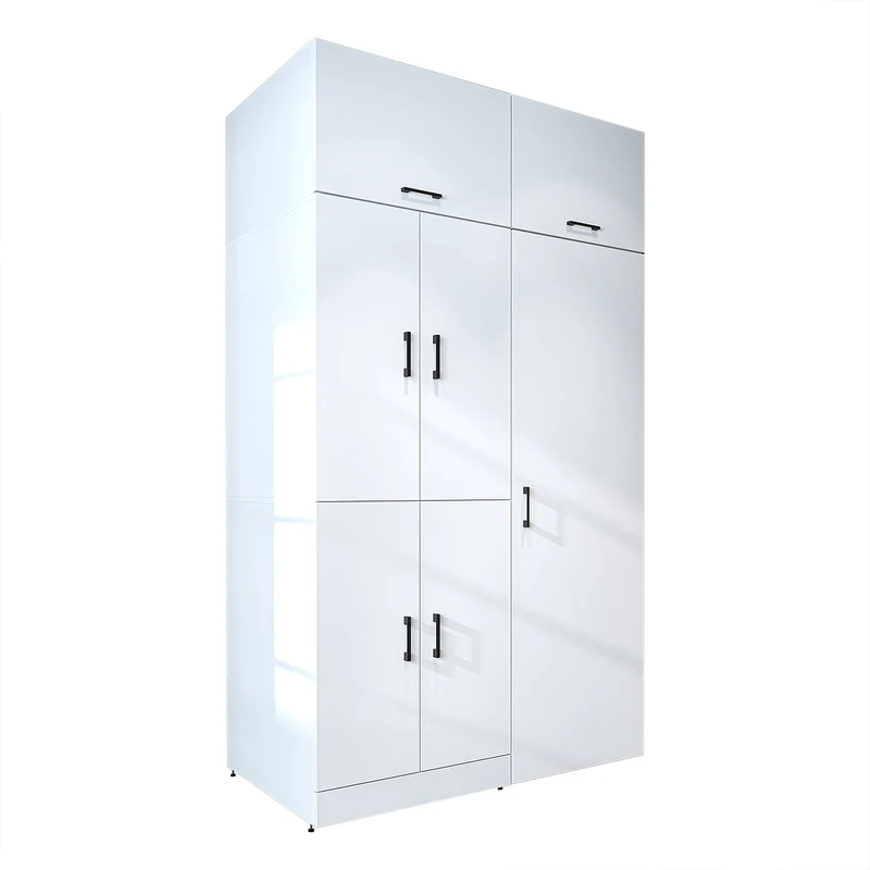 Roomart Waschmaschinenschrank DORA-I, 130 cm, mit Ausziehbrett und Hochschrank, 5 Farben