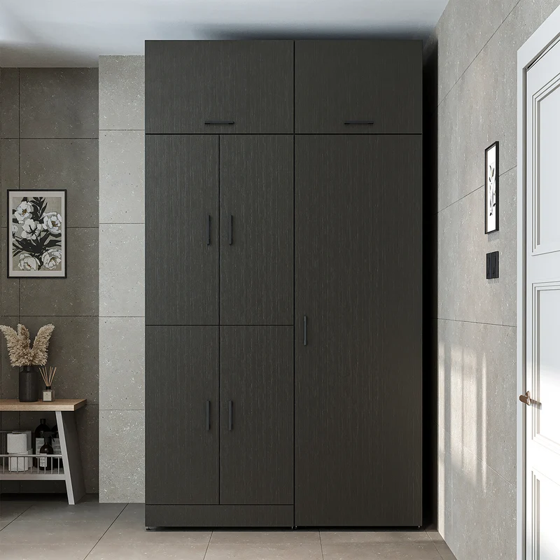 Roomart Waschmaschinenschrank DORA-I, 130 cm, mit Ausziehbrett und Hochschrank, 5 Farben