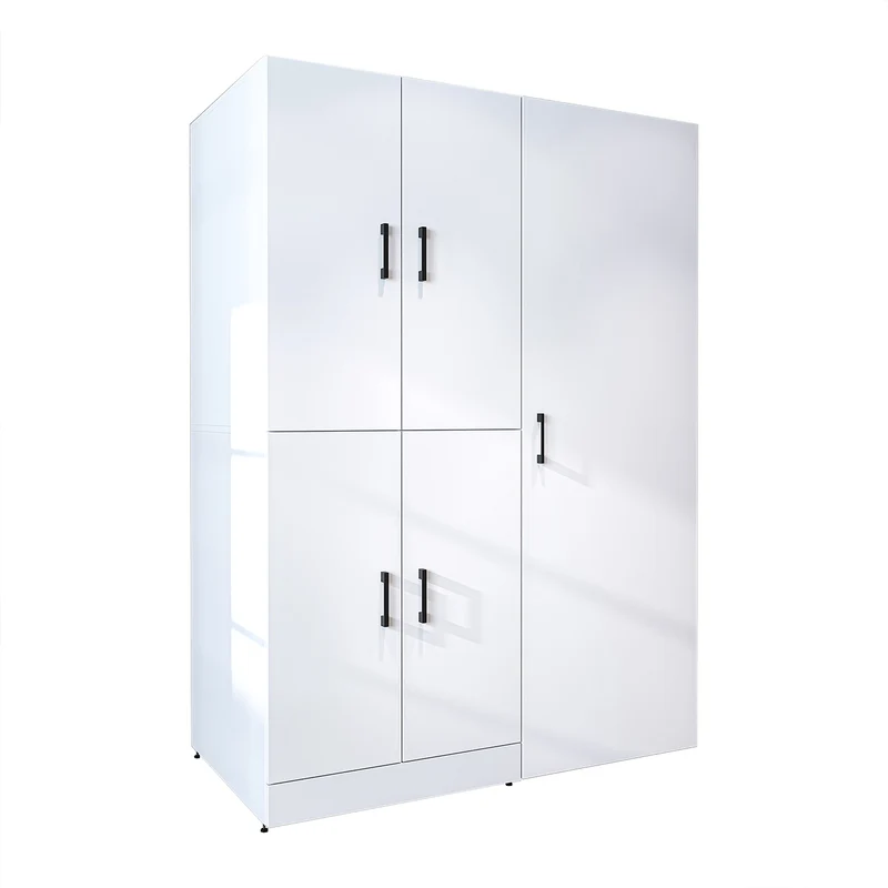 Roomart Waschmaschinenschrank DORA-I, 130 cm, mit Ausziehbrett und Hochschrank, 5 Farben