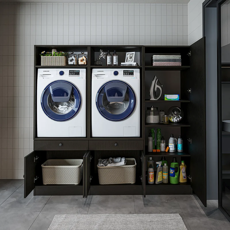 Roomart Waschmaschinenschrank SERIE 1, 194 cm, Schrankwand mit Hochschrank, in 3 Farben