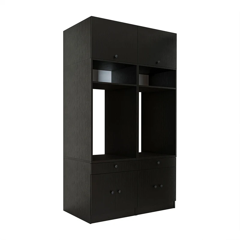 Roomart Waschmaschinenschrank SERIE 1, 134 cm, Doppelschrank mit Aufsatz und Ausziehbrett, in 3 Farben