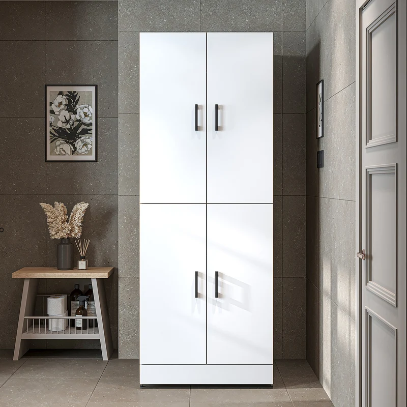 Roomart Waschmaschinenschrank DORA-I, 70 cm, für Waschmaschine und Trockner mit Ausziehbrett, in 5 Farben