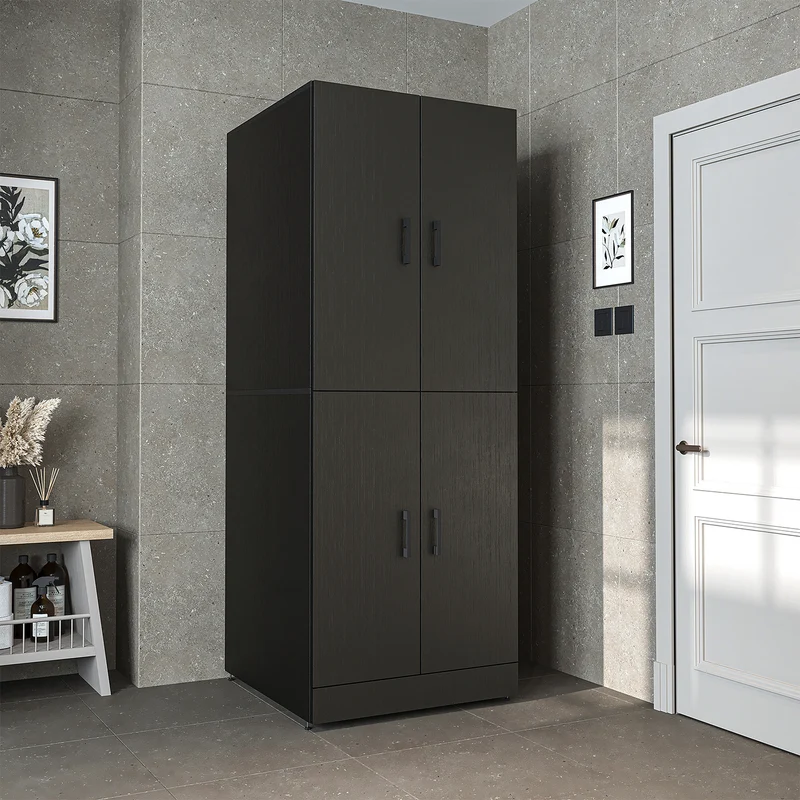 Roomart Waschmaschinenschrank DORA-I, 70 cm, für Waschmaschine und Trockner mit Ausziehbrett, in 5 Farben