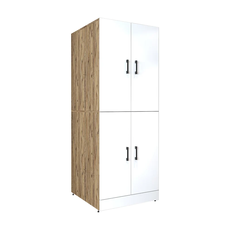 Roomart Waschmaschinenschrank DORA-I, 70 cm, für Waschmaschine und Trockner mit Ausziehbrett, in 5 Farben