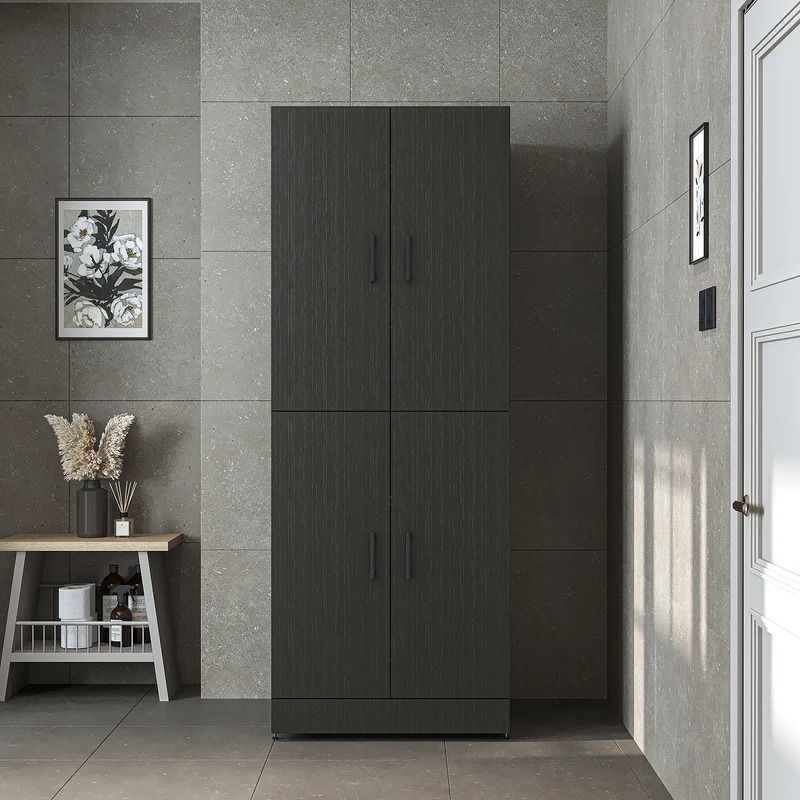 Roomart Waschmaschinenschrank DORA-I, 70 cm, für Waschmaschine und Trockner mit Ausziehbrett, in 5 Farben