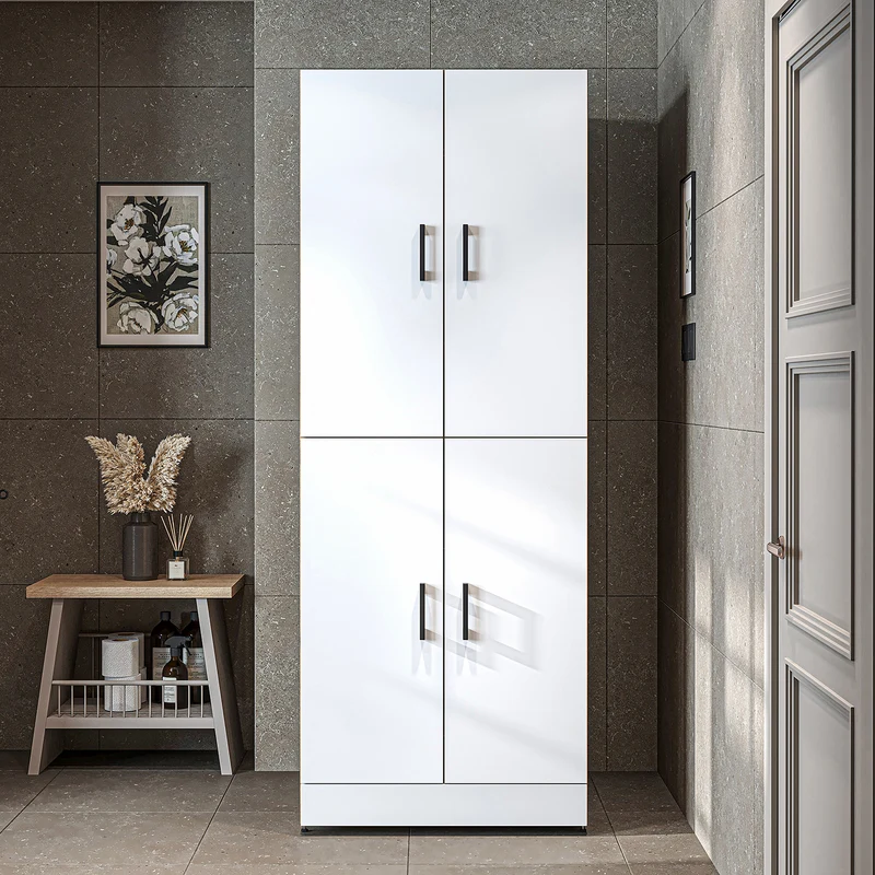 Roomart Waschmaschinenschrank DORA-I, 70 cm, für Waschmaschine und Trockner mit Ausziehbrett, in 5 Farben