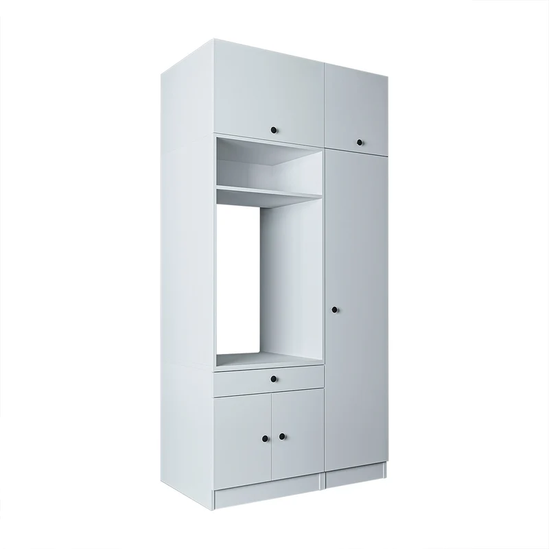 Roomart Waschmaschinenschrank SERIE 3, 112 cm, mit Hochschrank und Ausziehbrett, in 3 Farben