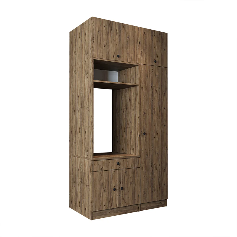 Roomart Waschmaschinenschrank SERIE 3, 112 cm, mit Hochschrank und Ausziehbrett, in 3 Farben