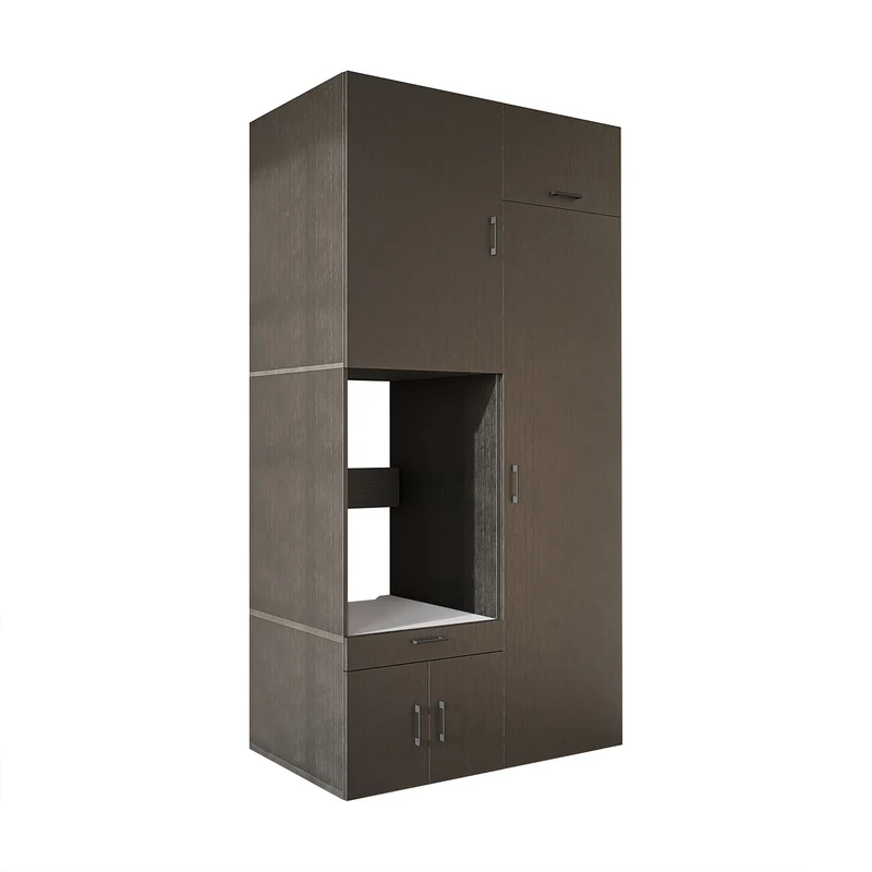 Roomart Waschmaschinenschrank 127 cm mit Hochschrank, 240 cm hoch, Ausziehbrett, in 3 Farben