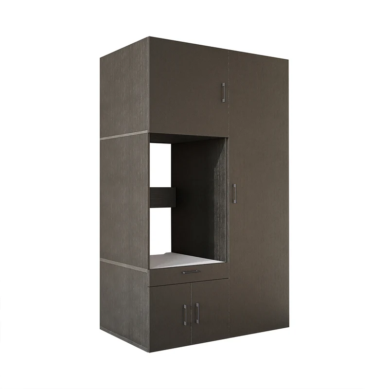 Roomart Waschmaschinenschrank 127 cm mit Hochschrank, 236 cm hoch, Ausziehbrett, in 3 Farben