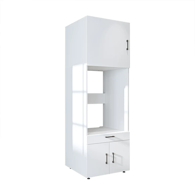 Roomart Waschmaschinenschrank 205 cm mit Überbau und Ausziehbrett, in 3 Farben