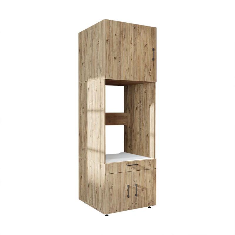 Roomart Waschmaschinenschrank 205 cm mit Überbau und Ausziehbrett, in 3 Farben