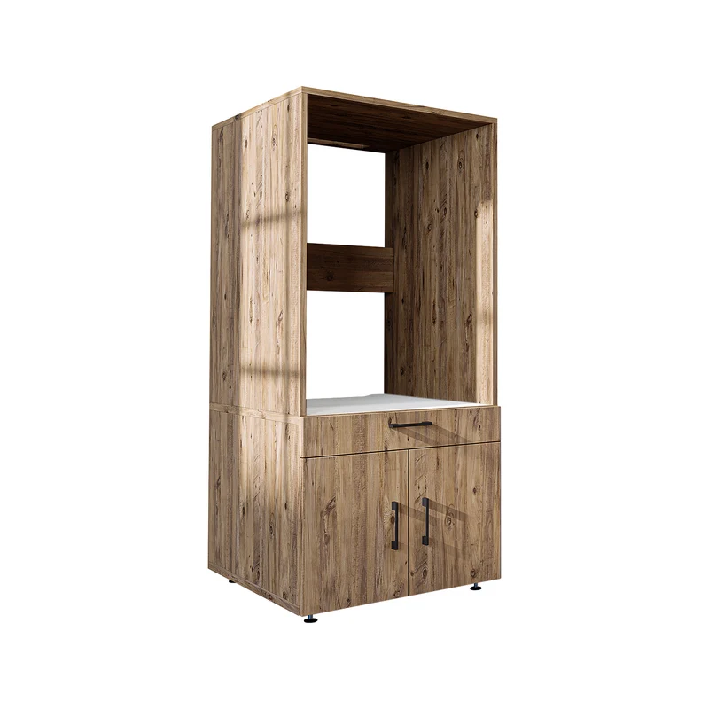 Roomart Waschmaschinenschrank 67 cm mit Ausziehbrett und Schublade, in 3 Farben