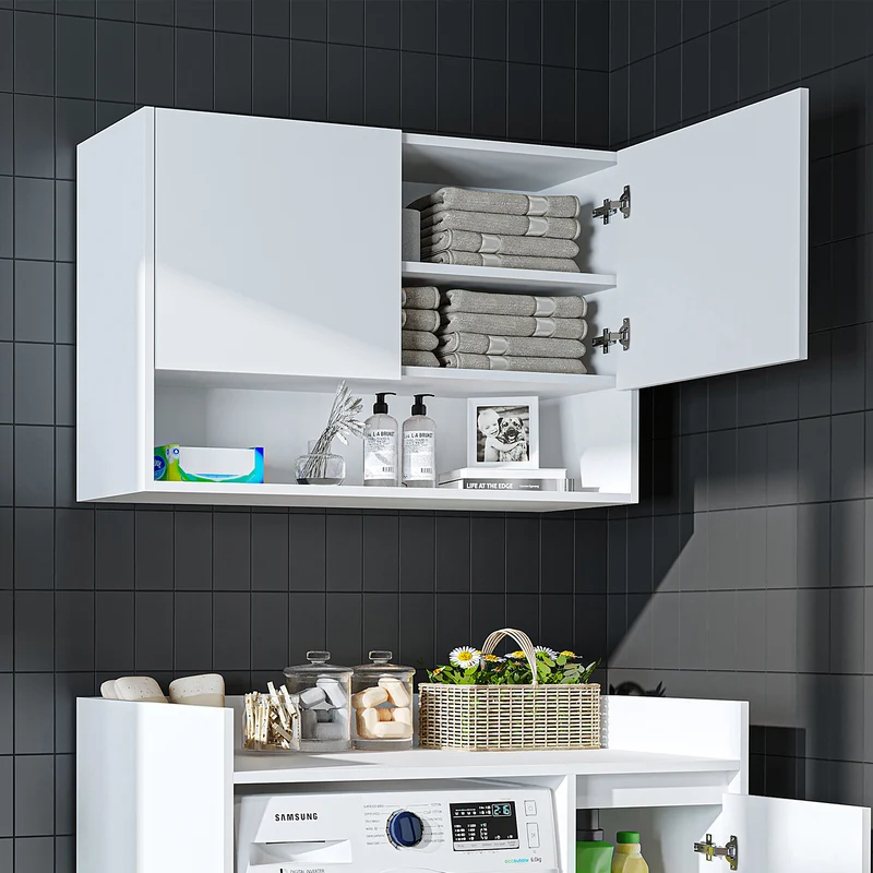 Roomart Waschmaschinenschrank DERIN-II, 100 cm, mit Oberschrank, in 4 Farben