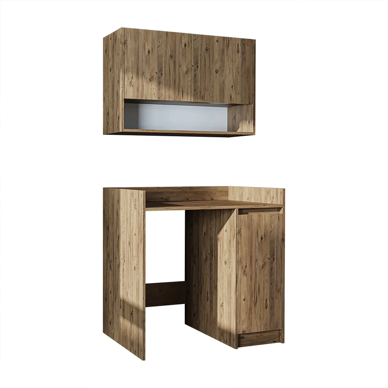 Roomart Waschmaschinenschrank DERIN-II, 100 cm, mit Oberschrank, in 4 Farben