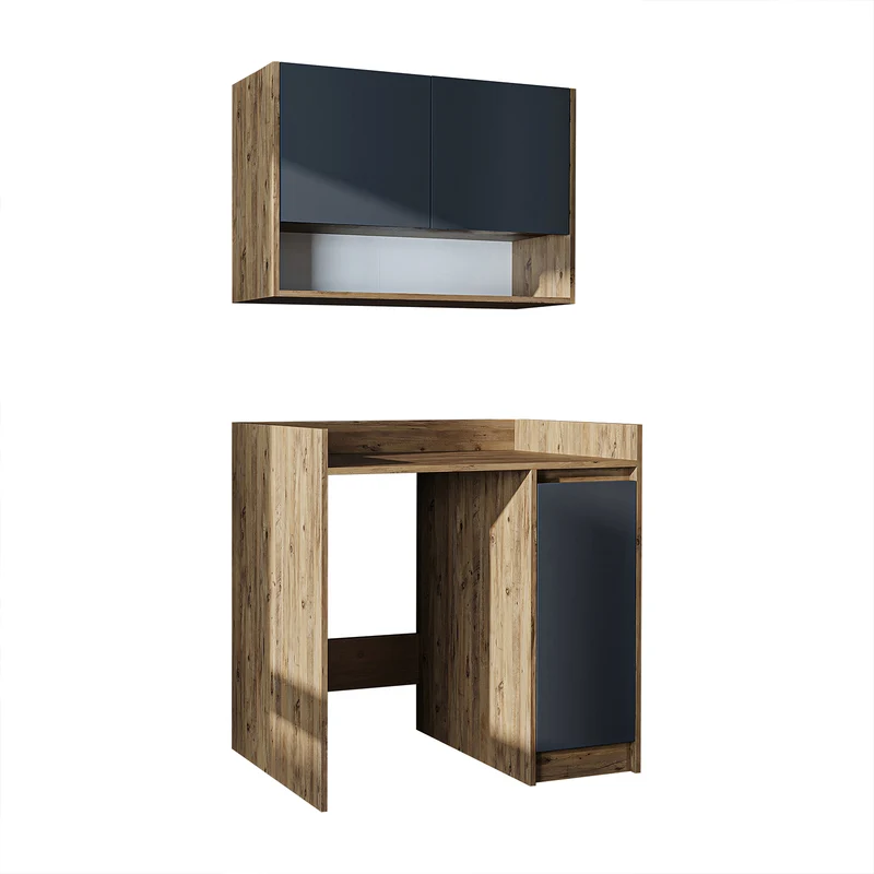 Roomart Waschmaschinenschrank DERIN-II, 100 cm, mit Oberschrank, in 4 Farben