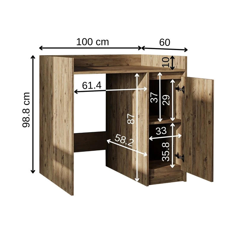 Roomart Waschmaschinenschrank DERIN-II, 100 cm, mit Oberschrank, in 4 Farben