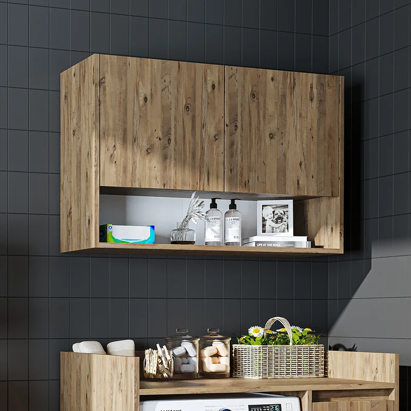 Roomart Waschmaschinenschrank DERIN-II, 100 cm, mit Oberschrank, in 4 Farben