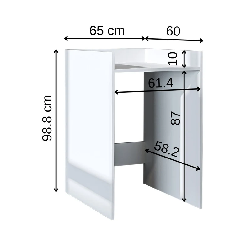 Roomart Waschmaschinenschrank DERIN-I, 65 cm, mit optionalem Oberschrank, in 4 Farben