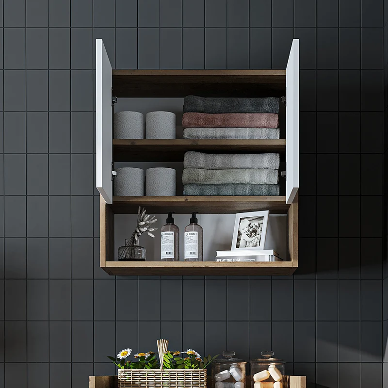 Roomart Waschmaschinenschrank DERIN-I, 65 cm, mit optionalem Oberschrank, in 4 Farben