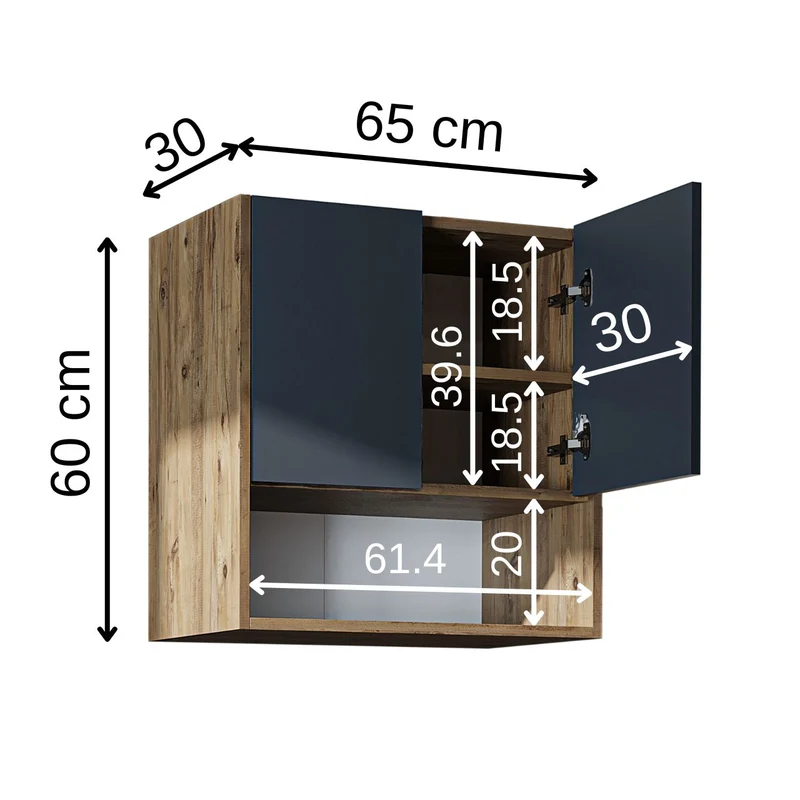 Roomart Waschmaschinenschrank DERIN-I, 65 cm, mit optionalem Oberschrank, in 4 Farben