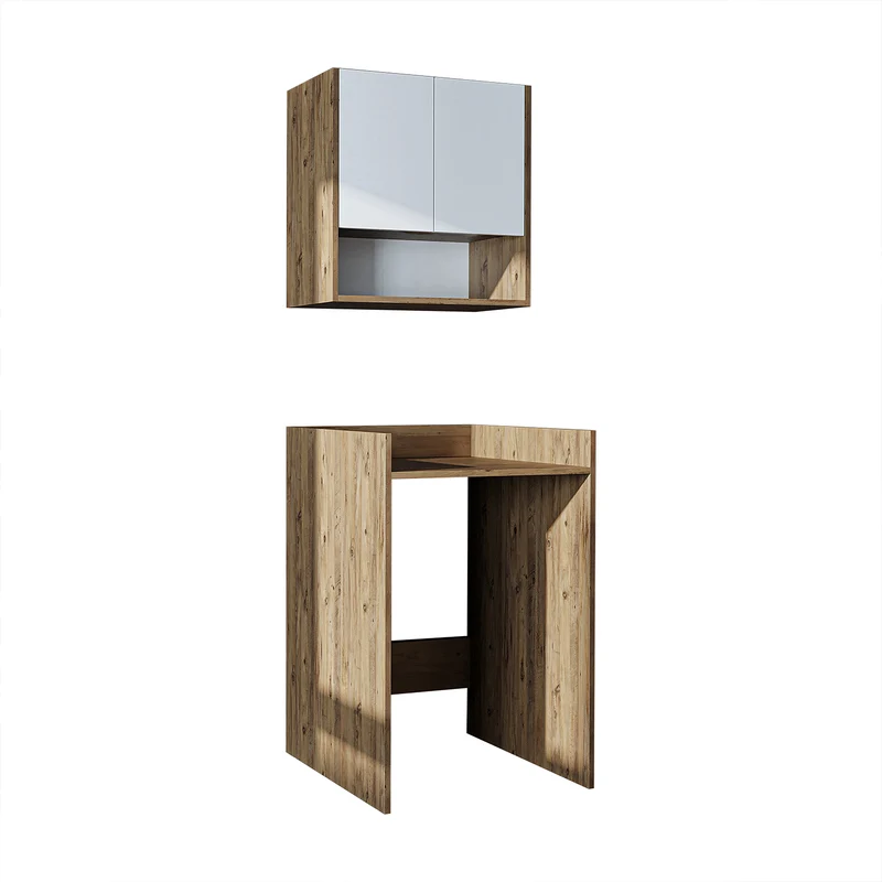 Roomart Waschmaschinenschrank DERIN-I, 65 cm, mit optionalem Oberschrank, in 4 Farben