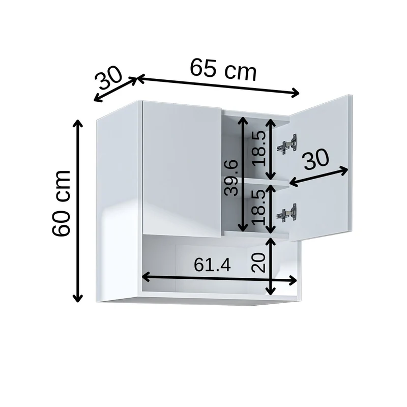 Roomart Waschmaschinenschrank DERIN-I, 65 cm, mit optionalem Oberschrank, in 4 Farben