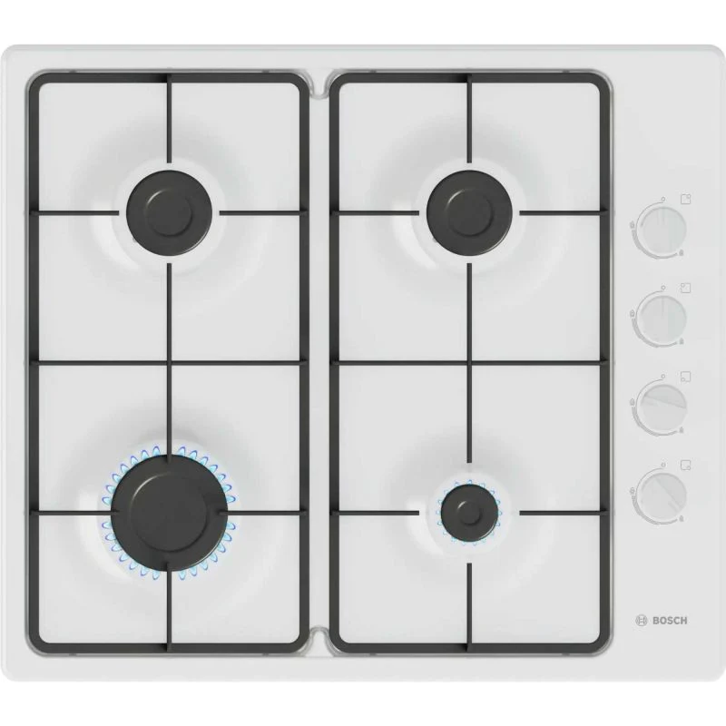 Bosch PBP6B2K60 Series 2 60cm Gas 4 Burner Hob - White