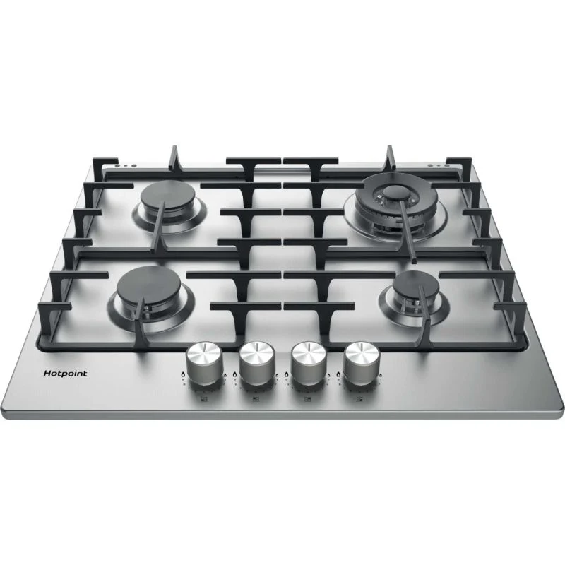 Hotpoint PPH 60G DF IX UK 60cm 4 Burner Gas Hob - Silver