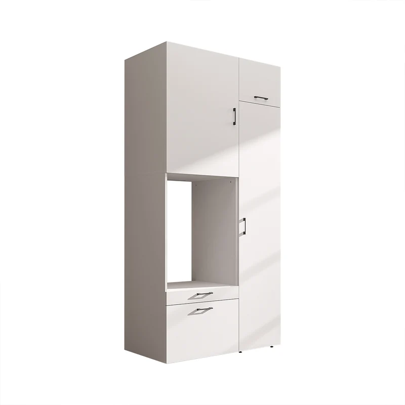 Roomart Waschmaschinenschrank SERIE 2, 112 cm, mit Hochschrank und Ausziehbrett, in 3 Farben