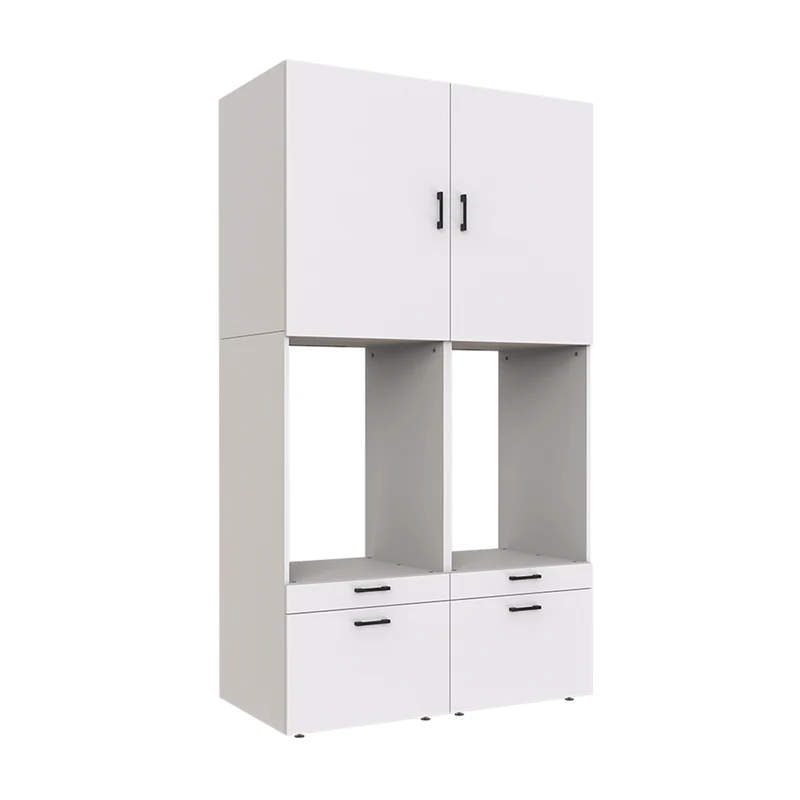 Roomart Waschmaschinenschrank SERIE 2, 134 cm, Doppelschrank mit Ausziehbrettern, in 3 Farben