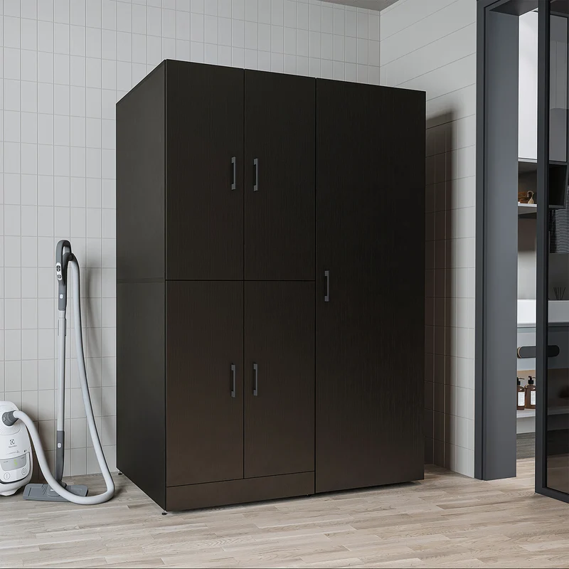 Roomart Waschmaschinenschrank DORA-II, 130 cm, für Waschmaschine und Trockner, in 5 Farben