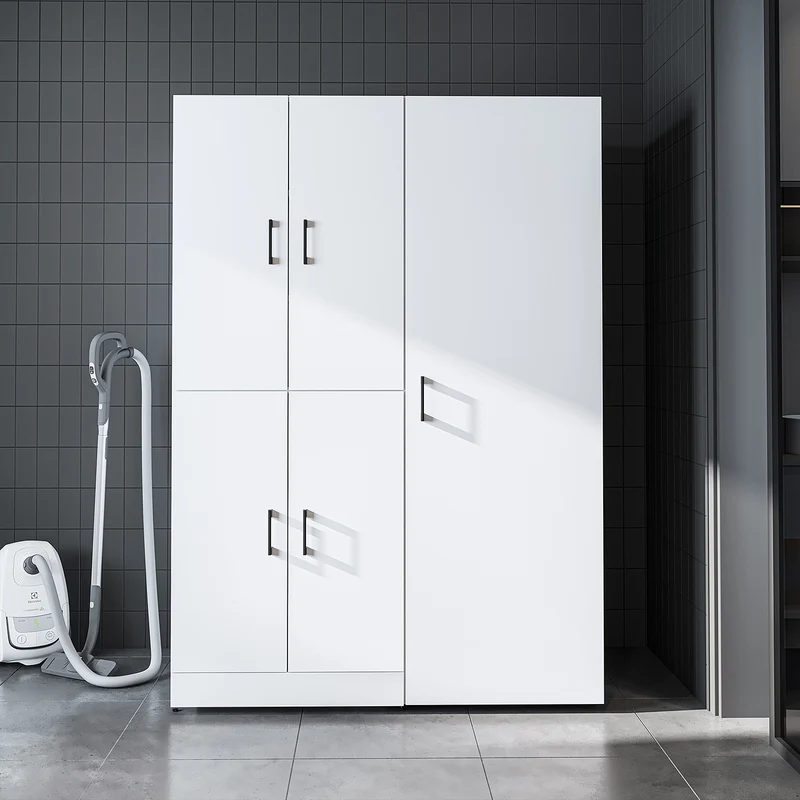 Roomart Waschmaschinenschrank DORA-II, 130 cm, für Waschmaschine und Trockner, in 5 Farben