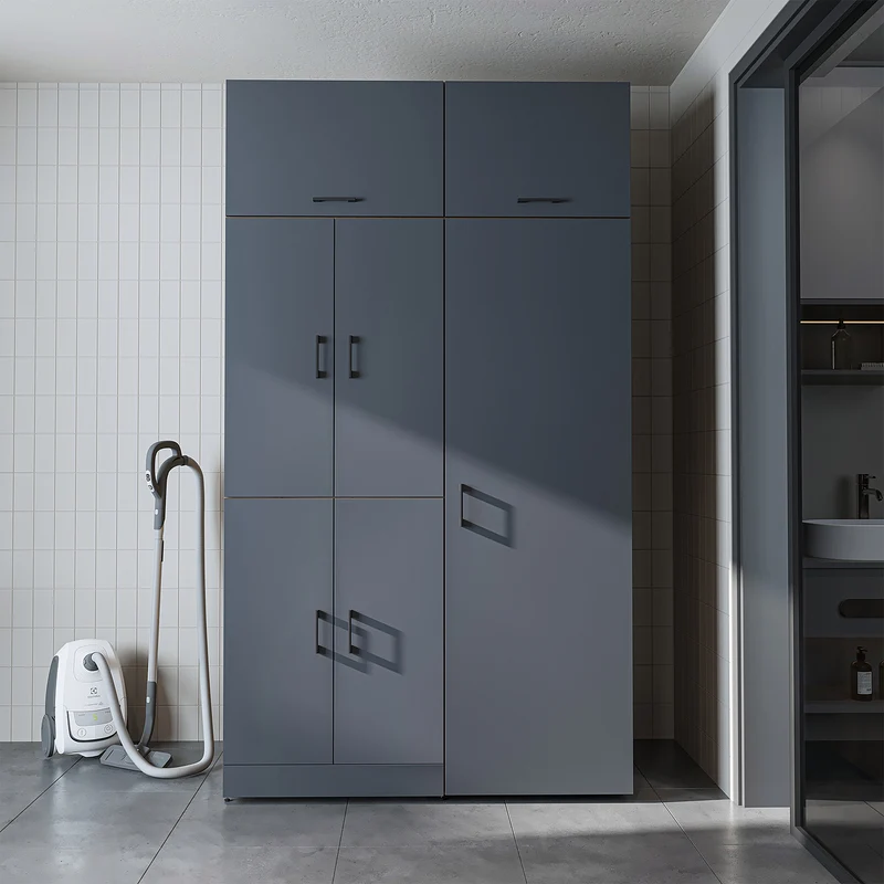 Roomart Waschmaschinenschrank DORA-II, 130 cm, für Waschmaschine und Trockner, in 5 Farben