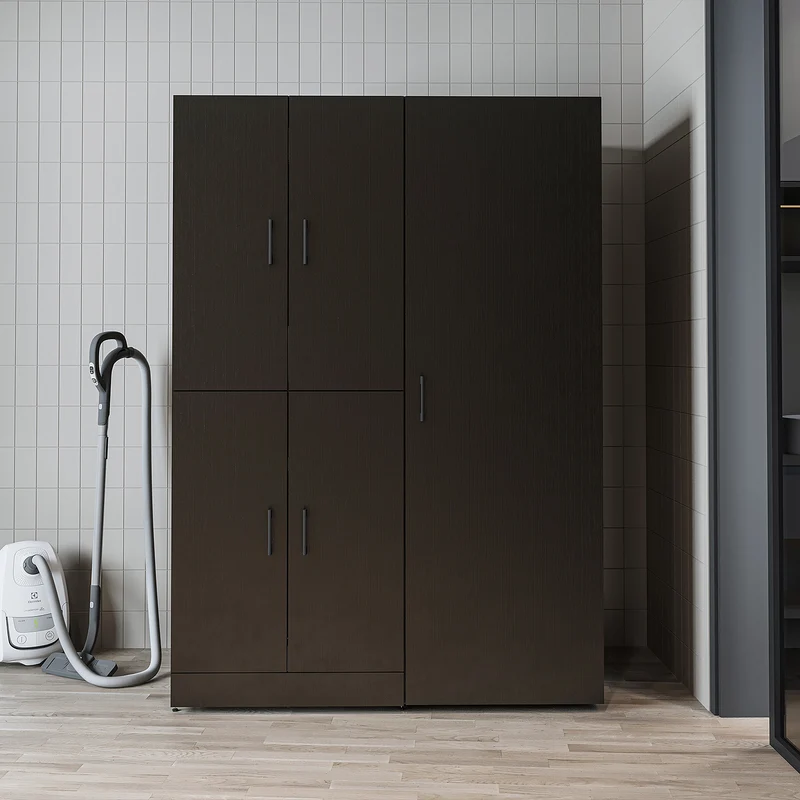 Roomart Waschmaschinenschrank DORA-II, 130 cm, für Waschmaschine und Trockner, in 5 Farben
