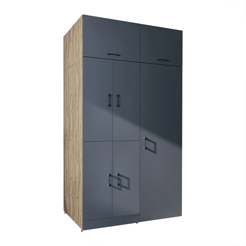 Roomart Waschmaschinenschrank DORA-II, 130 cm, für Waschmaschine und Trockner, in 5 Farben