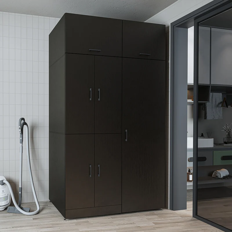 Roomart Waschmaschinenschrank DORA-II, 130 cm, für Waschmaschine und Trockner, in 5 Farben